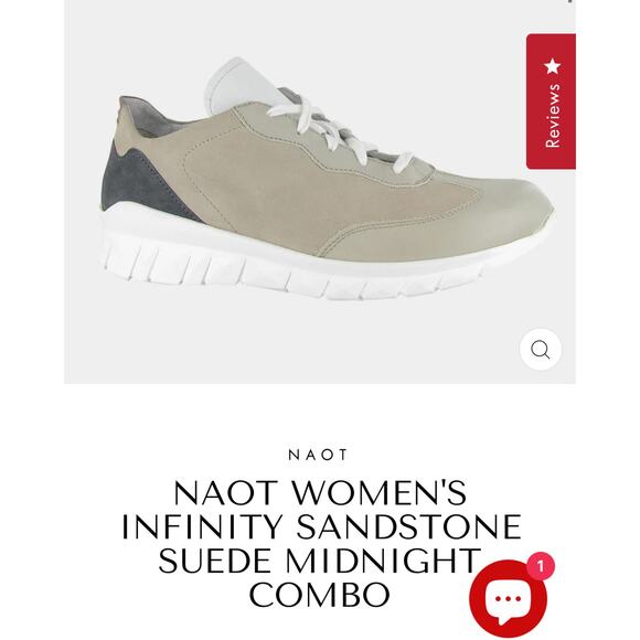 NAOT WOMEN'S INFINITY SANDSTONE SUEDE MIDNIGHT COMBO Size 5 - Picture 1 of 6
